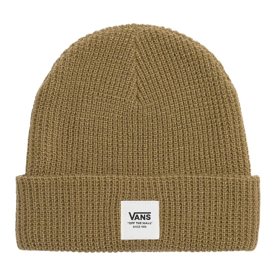 Vans Waffle Cuff Beanie - Gothic Olive - Fold Beanie by Vans