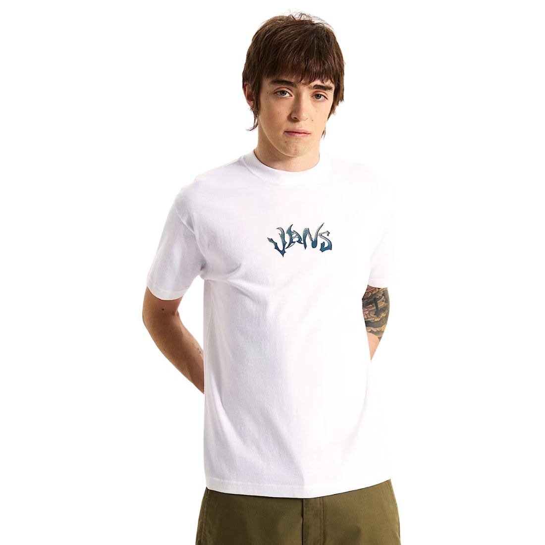 Vans Wild Circle T-Shirt - White - Mens Graphic T-Shirt by Vans