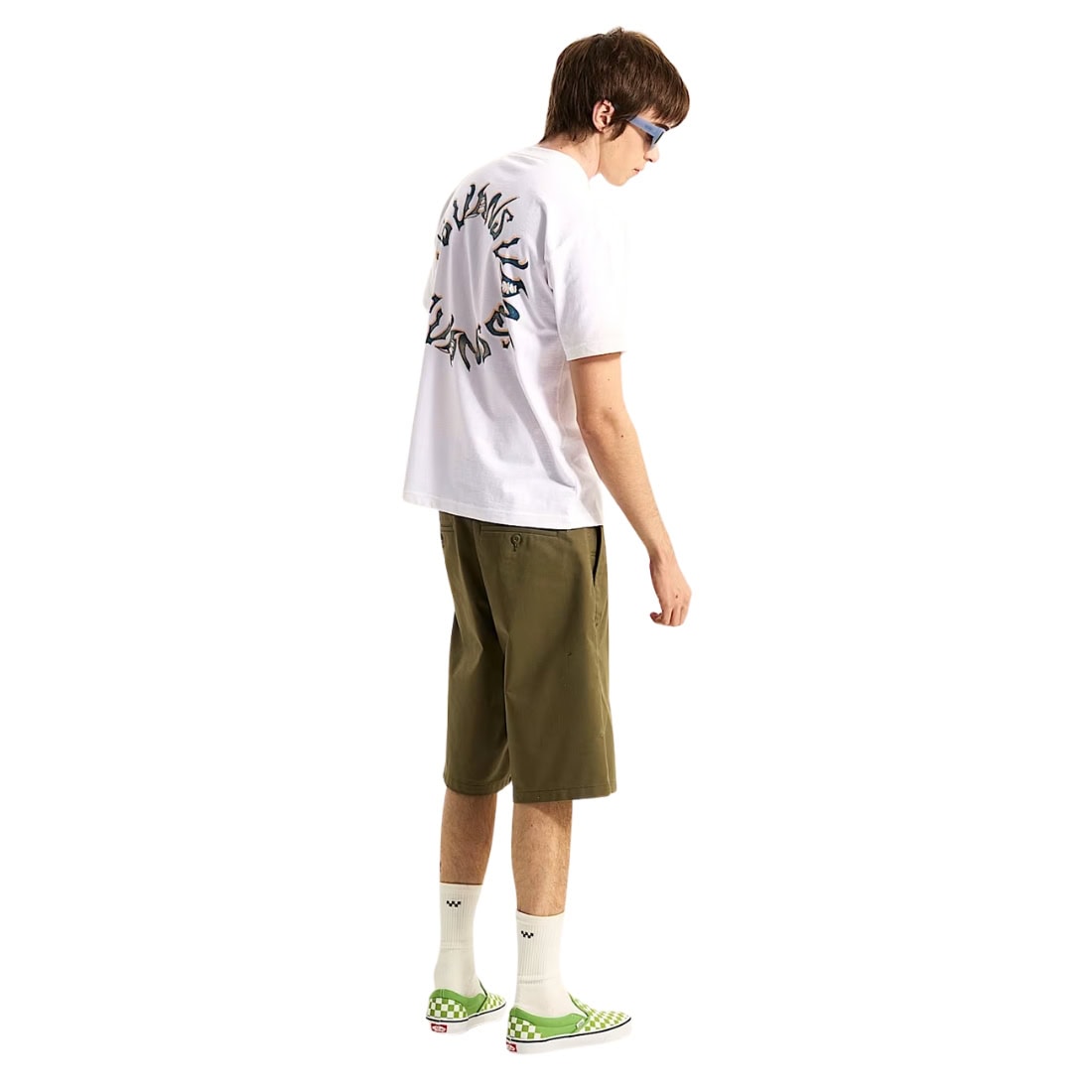 Vans Wild Circle T-Shirt - White - Mens Graphic T-Shirt by Vans