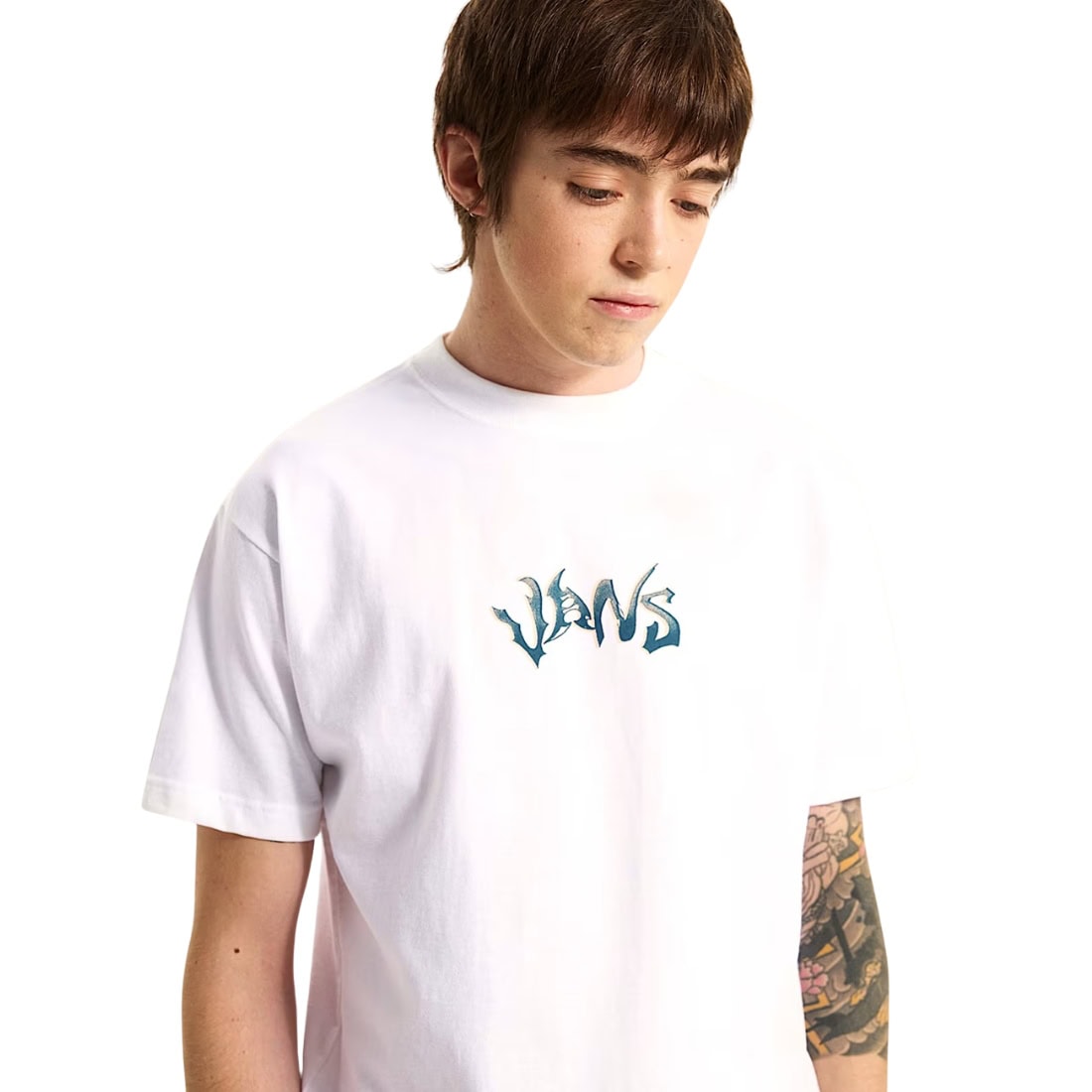 Vans Wild Circle T-Shirt - White - Mens Graphic T-Shirt by Vans