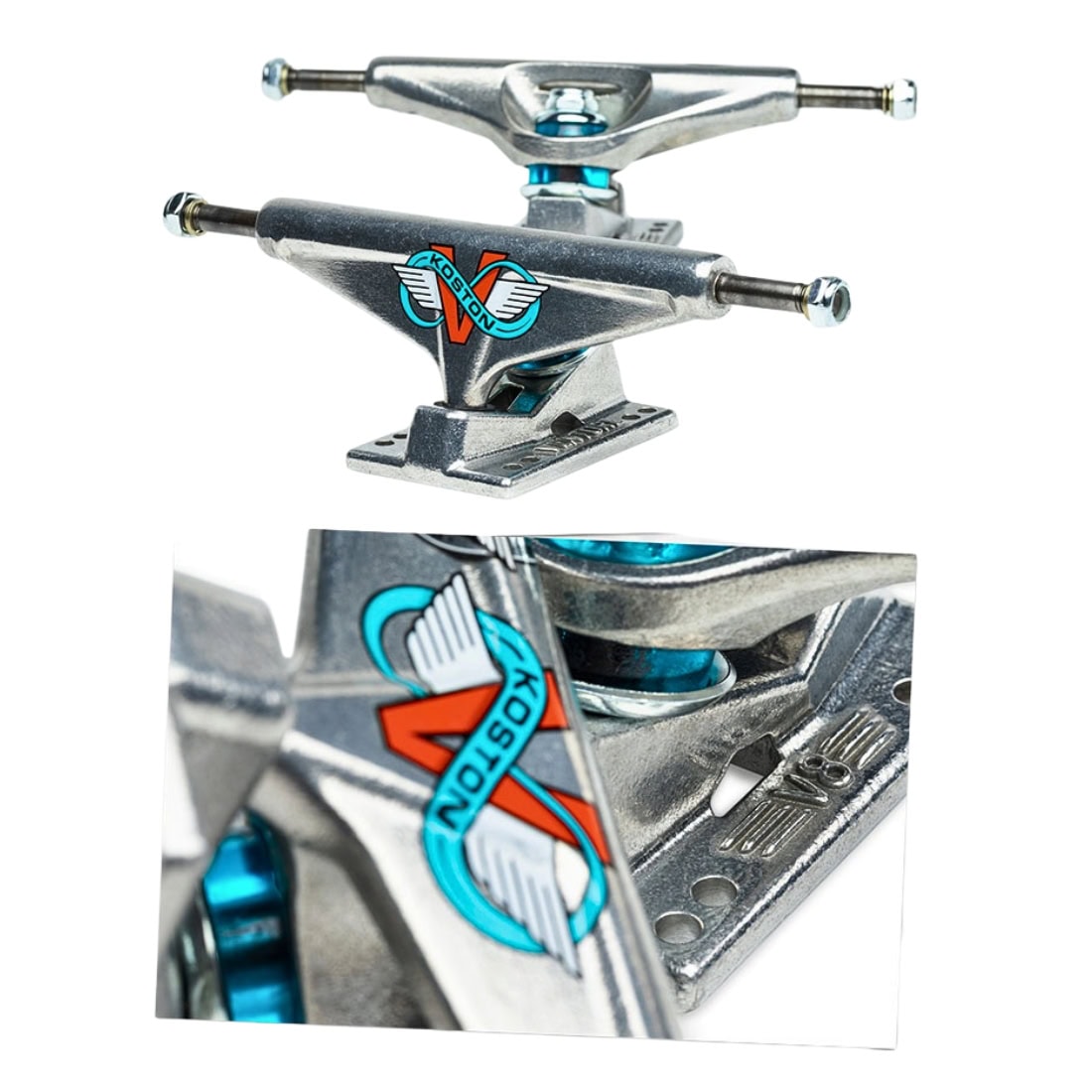 Venture 5.6 Koston Pro V8 Trucks (Pair) - Polished - Skateboard Trucks by Venture 5.6 inch