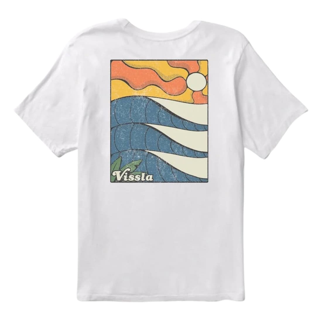 Vissla Caught Inside Premium Organic T-Shirt - White - Mens Graphic T-Shirt by Vissla