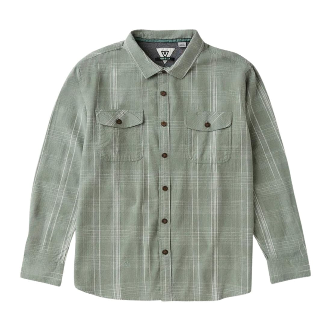 Vissla Central Coast Eco Long Sleeve Flannel - Aloe - Mens Flannel Shirt by Vissla