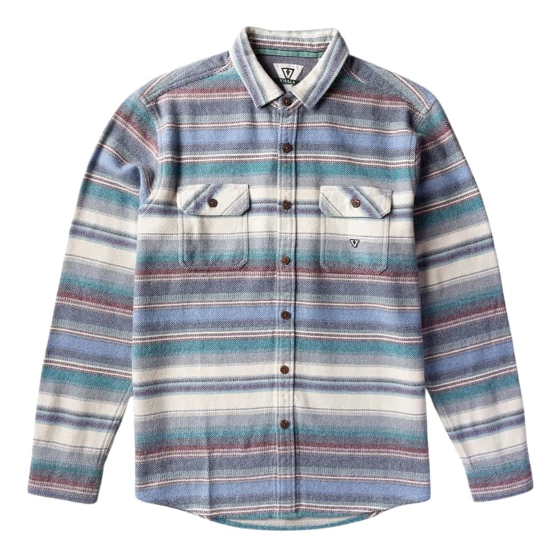 Vissla Descanso Flannel Shirt - Silver - Mens Casual Shirt by Vissla