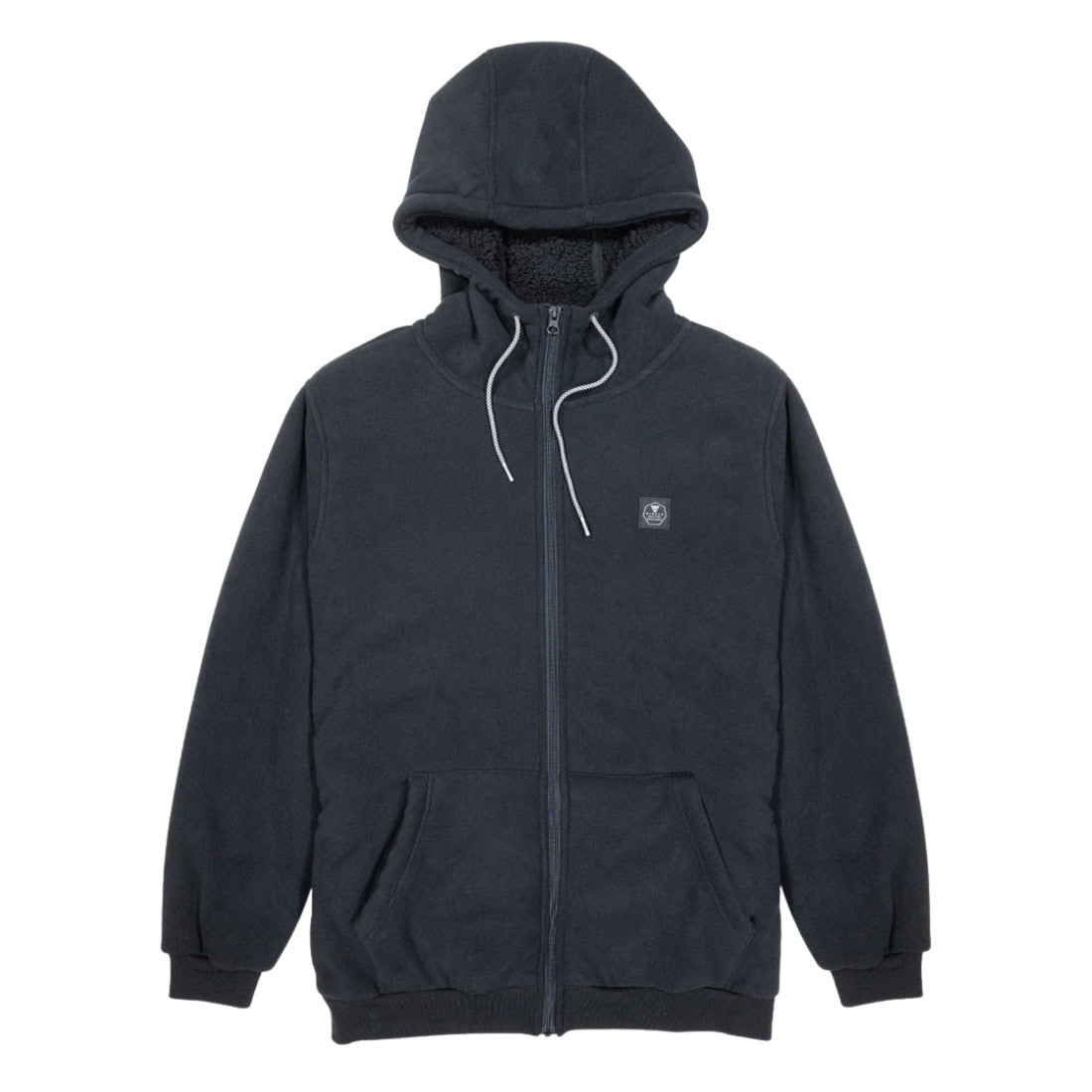 Vissla Eco-Zy Polar Zip Hoodie Fleece - Black - Mens Zip Up Hoodie by Vissla