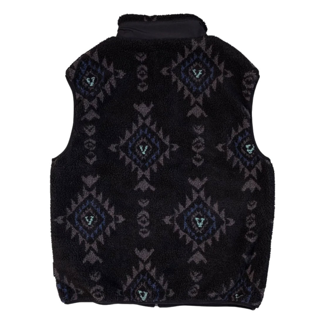 Vissla Hector Sleeveless Fleece - Black - Mens Zip Up Hoodie by Vissla