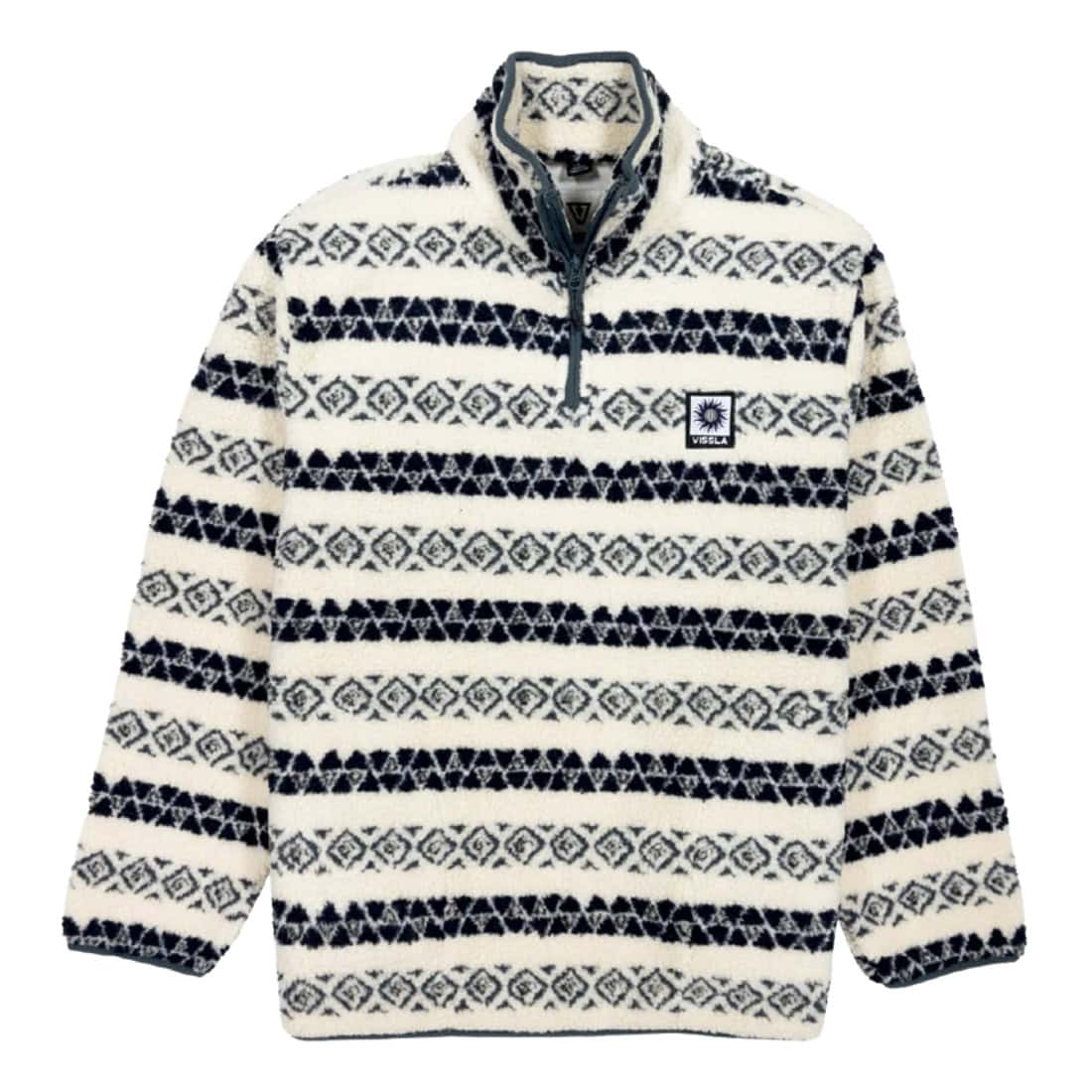 Vissla Hiking Ice Sherpa Fleece - Natural - Mens Pullover Hoodie by Vissla