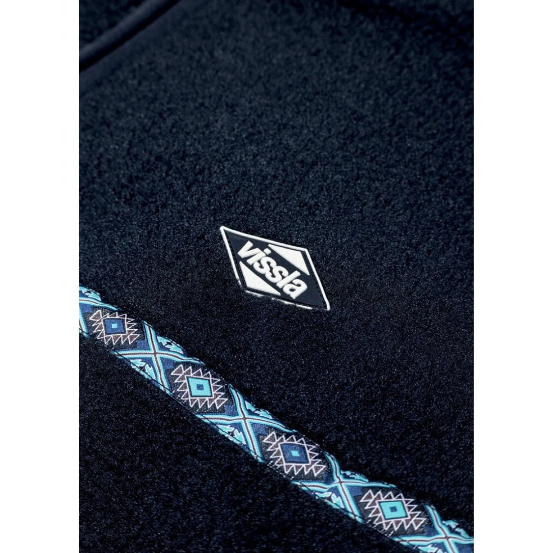 Vissla Legall Sherpa Zip Hoodie - Black - Mens Zip Up Hoodie by Vissla