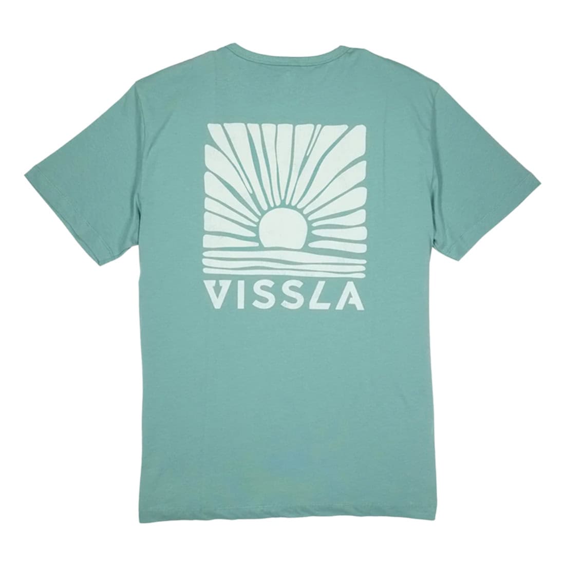 Vissla Low Sun T-Shirt - Smokey Jade - Mens Graphic T-Shirt by Vissla