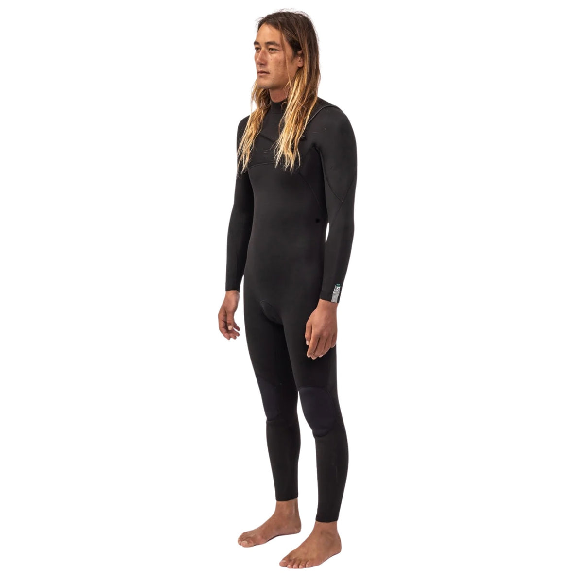 Vissla Mens 7 Seas 5/4mm Chest Zip Wetsuit - Black - Mens Full Length Wetsuit by Vissla