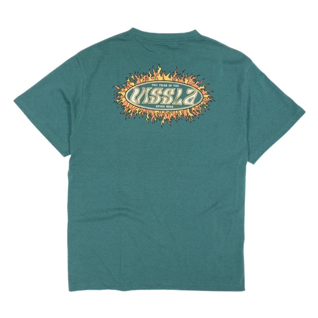 Vissla Play With Fire T-Shirt - Vintage Green - Mens Graphic T-Shirt by Vissla
