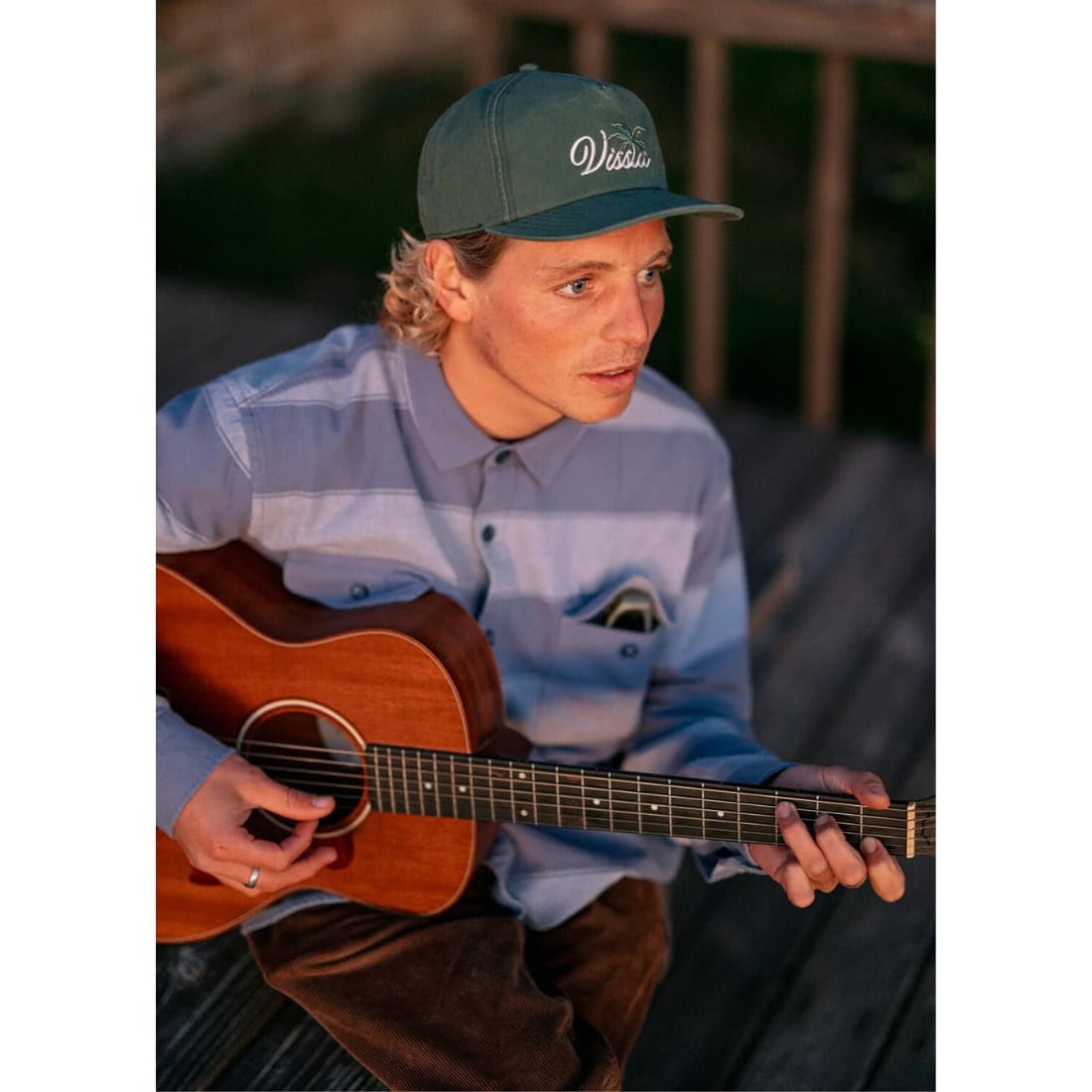 Vissla Shread Heads Hat Cap - Jungle Green - Strapback Cap by Vissla One Size