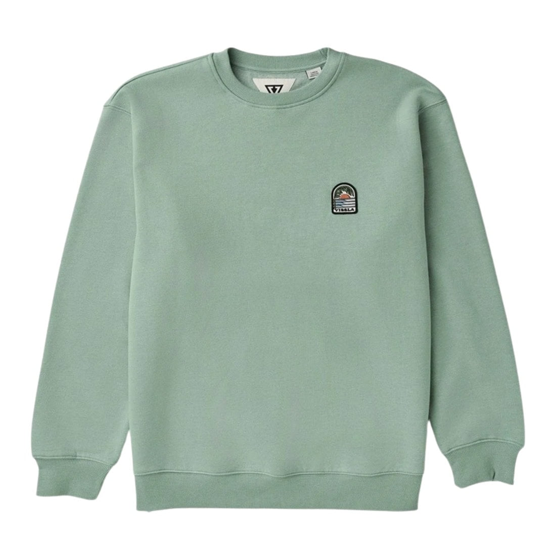 Vissla Solid Sets Eco Crew - Aloe - Mens Crew Neck Sweatshirt by Vissla