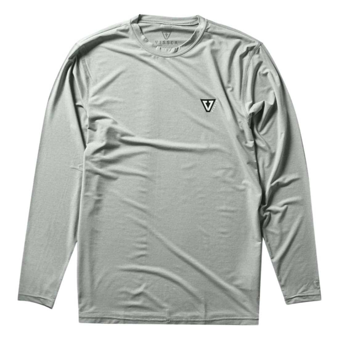 Vissla Twisted Eco Longsleeve Lycra Rash Vest Surf Shirt - Sea Green - Mens UV Rash Vest by Vissla