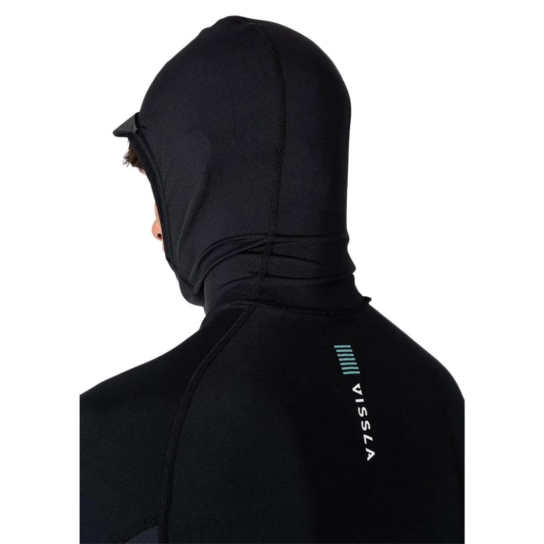Vissla Warm Seas Eco Hooded Longsleeve Rash Vest Surf Shirt - Black - Mens UV Rash Vest by Vissla
