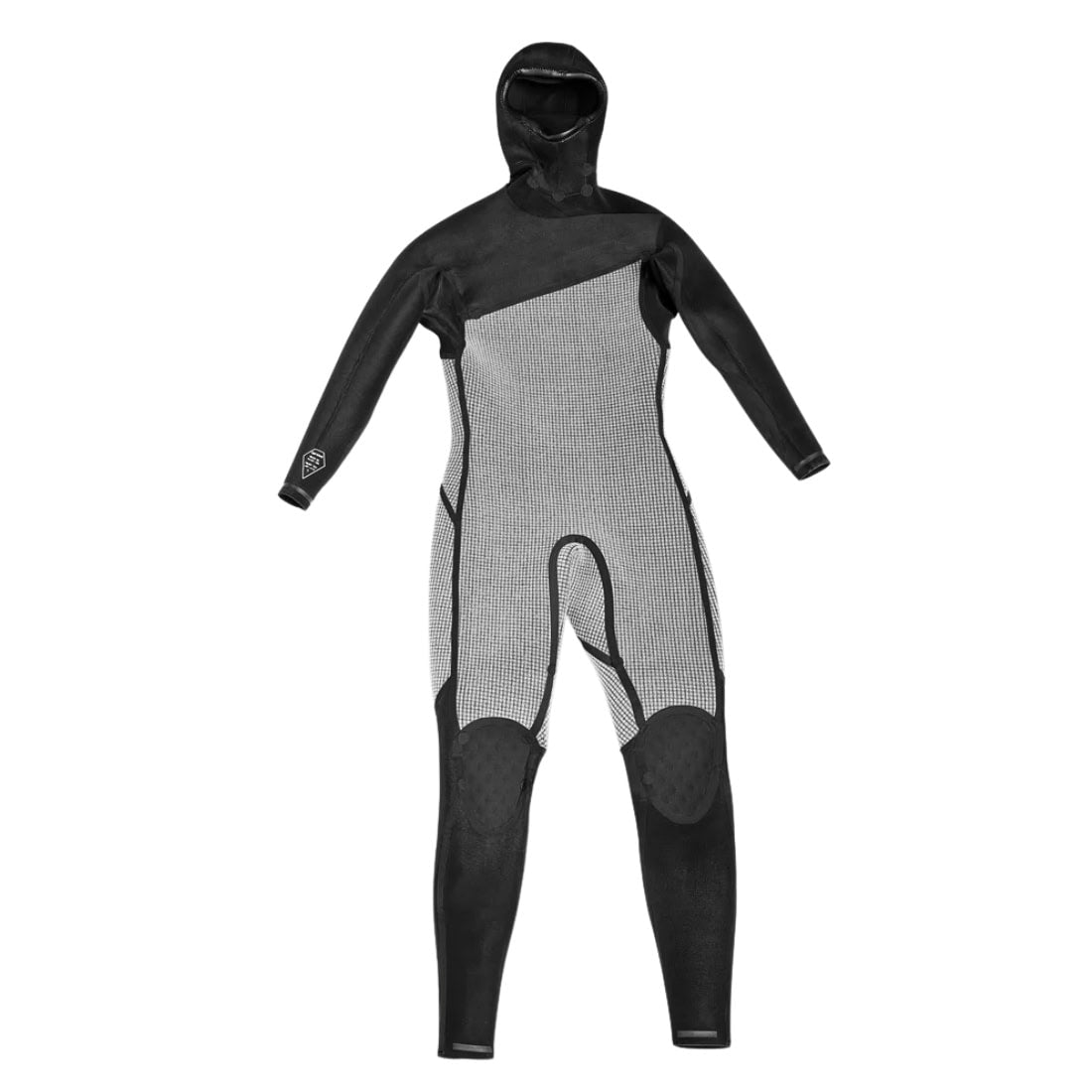 Volcom 4/3mm Hooded Chestzip Modulator Full Wetsuit - Black - Mens Full Length Wetsuit by Volcom