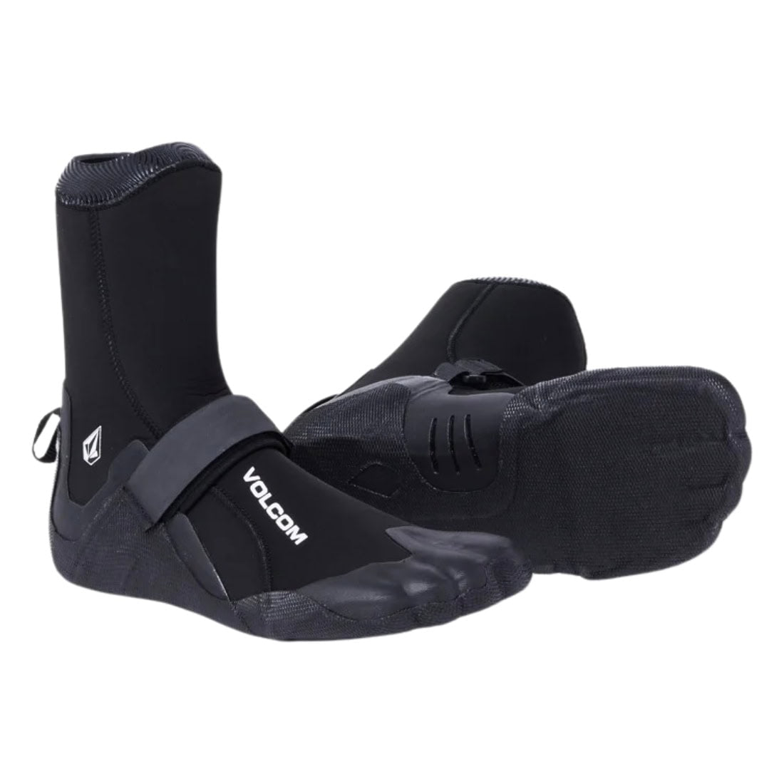 Volcom 5mm Round Toe (Inner Split Toe) Wetsuit Bootie - Black - Split Toe Wetsuit Boots by Volcom