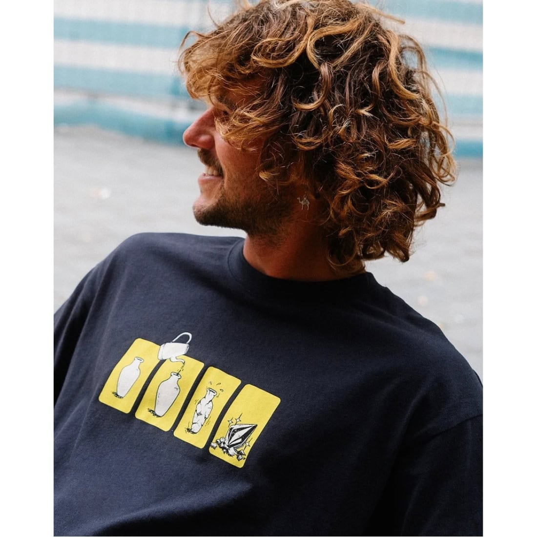 Volcom Before I Break Loose T-Shirt - Marine - Mens Graphic T-Shirt by Volcom