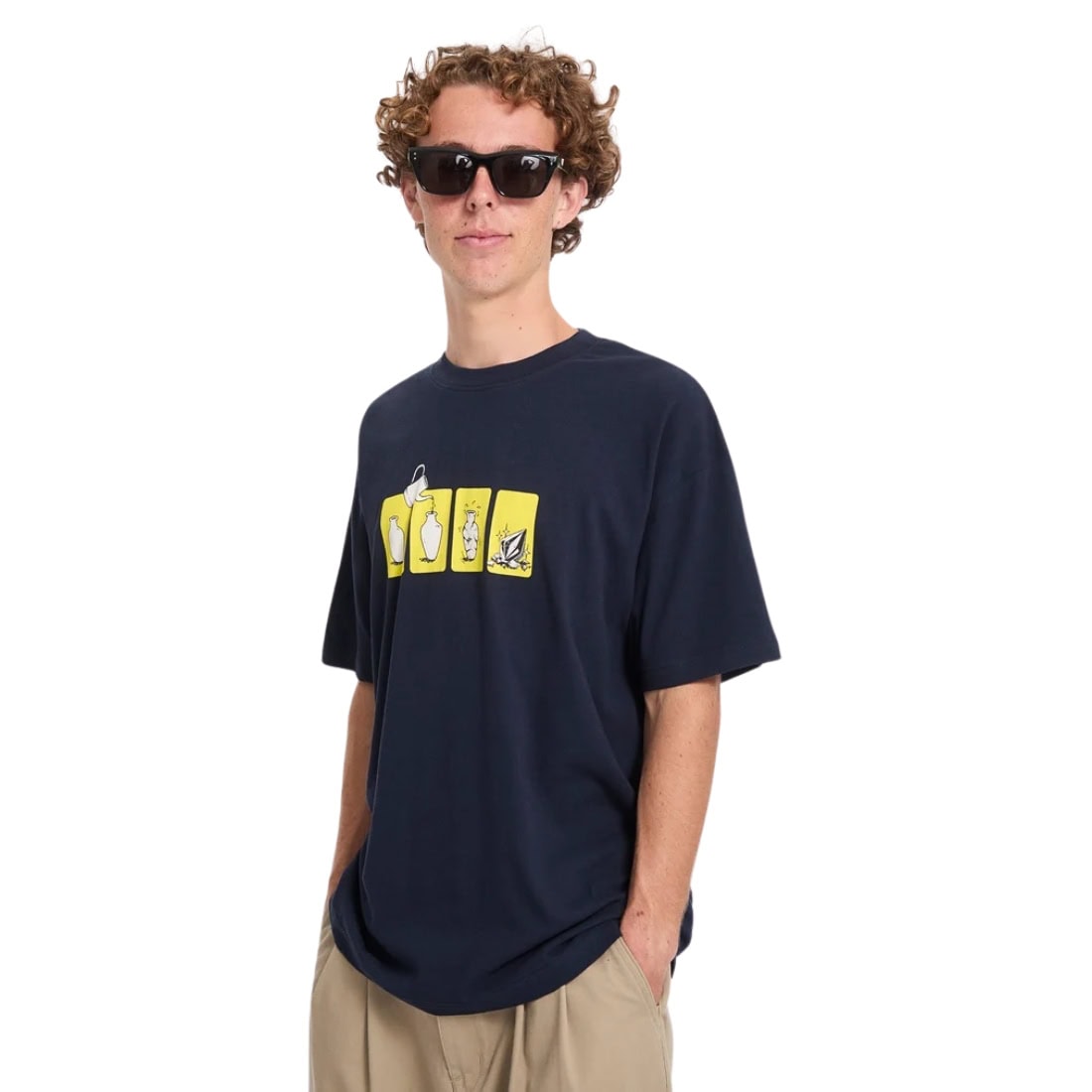 Volcom Before I Break Loose T-Shirt - Marine - Mens Graphic T-Shirt by Volcom