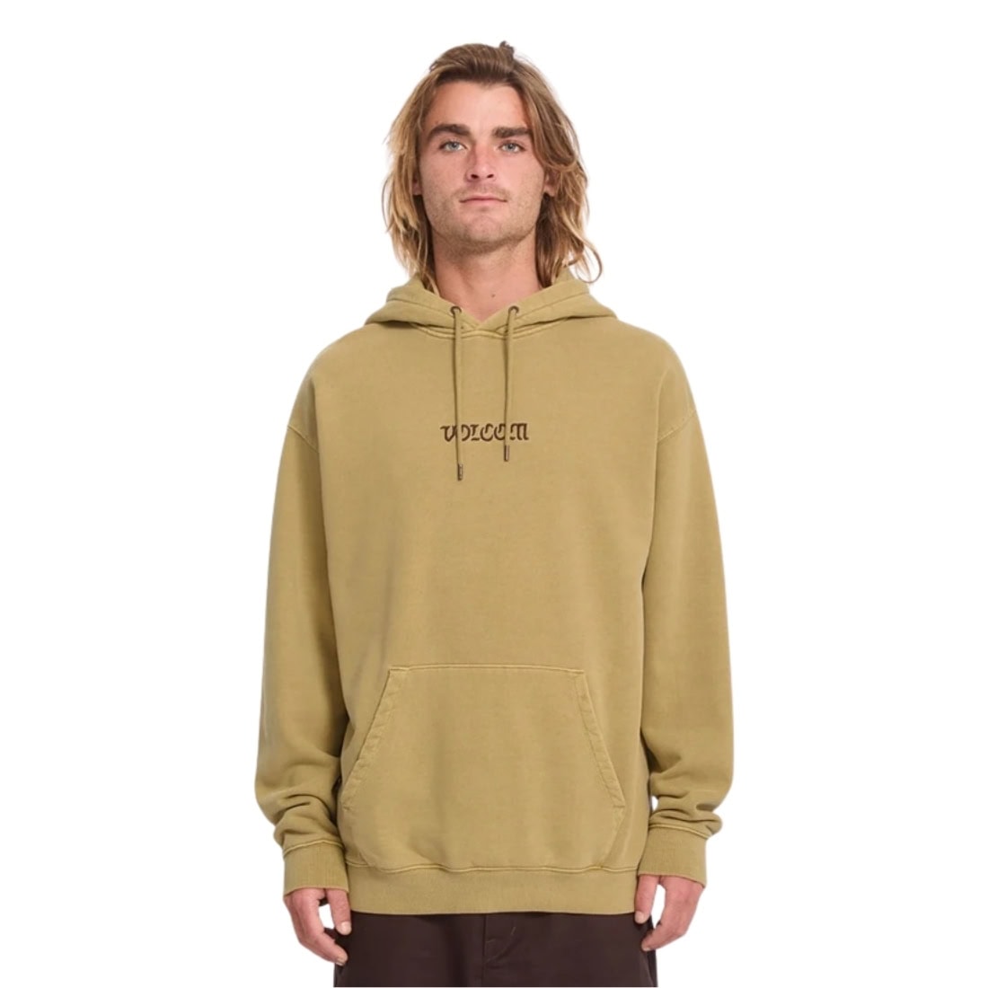 Volcom Big Stone Hood - Mustard - Mens Pullover Hoodie by Volcom