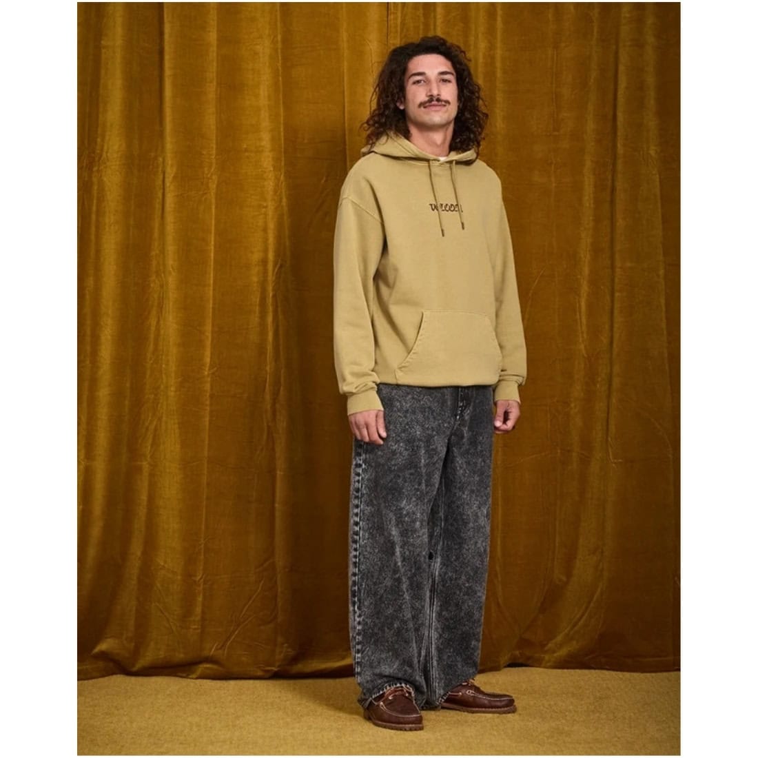 Volcom Big Stone Hood - Mustard - Mens Pullover Hoodie by Volcom