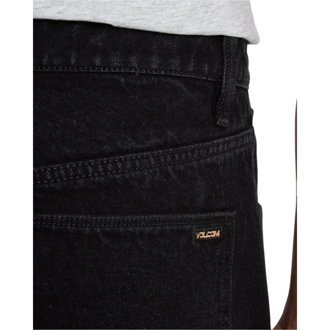 Volcom Billow Denim - Black - Mens Relaxed/Loose Denim Jeans by Volcom