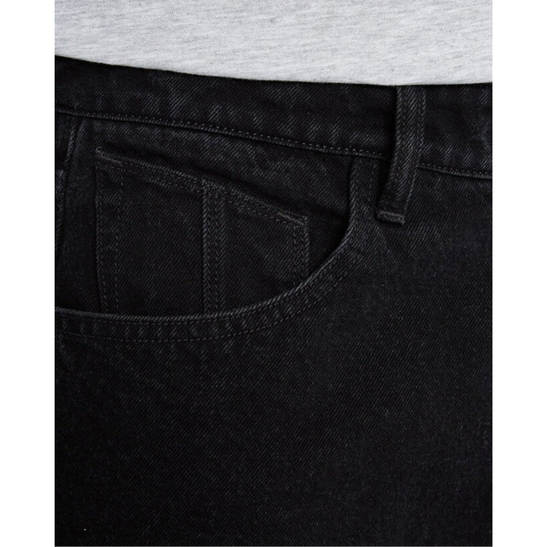 Volcom Billow Denim - Black - Mens Relaxed/Loose Denim Jeans by Volcom