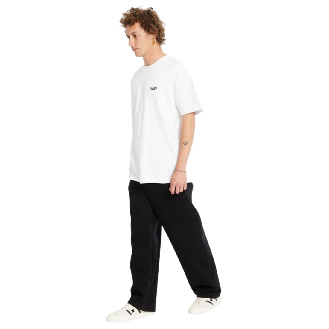 Volcom Billow Denim - Black - Mens Relaxed/Loose Denim Jeans by Volcom