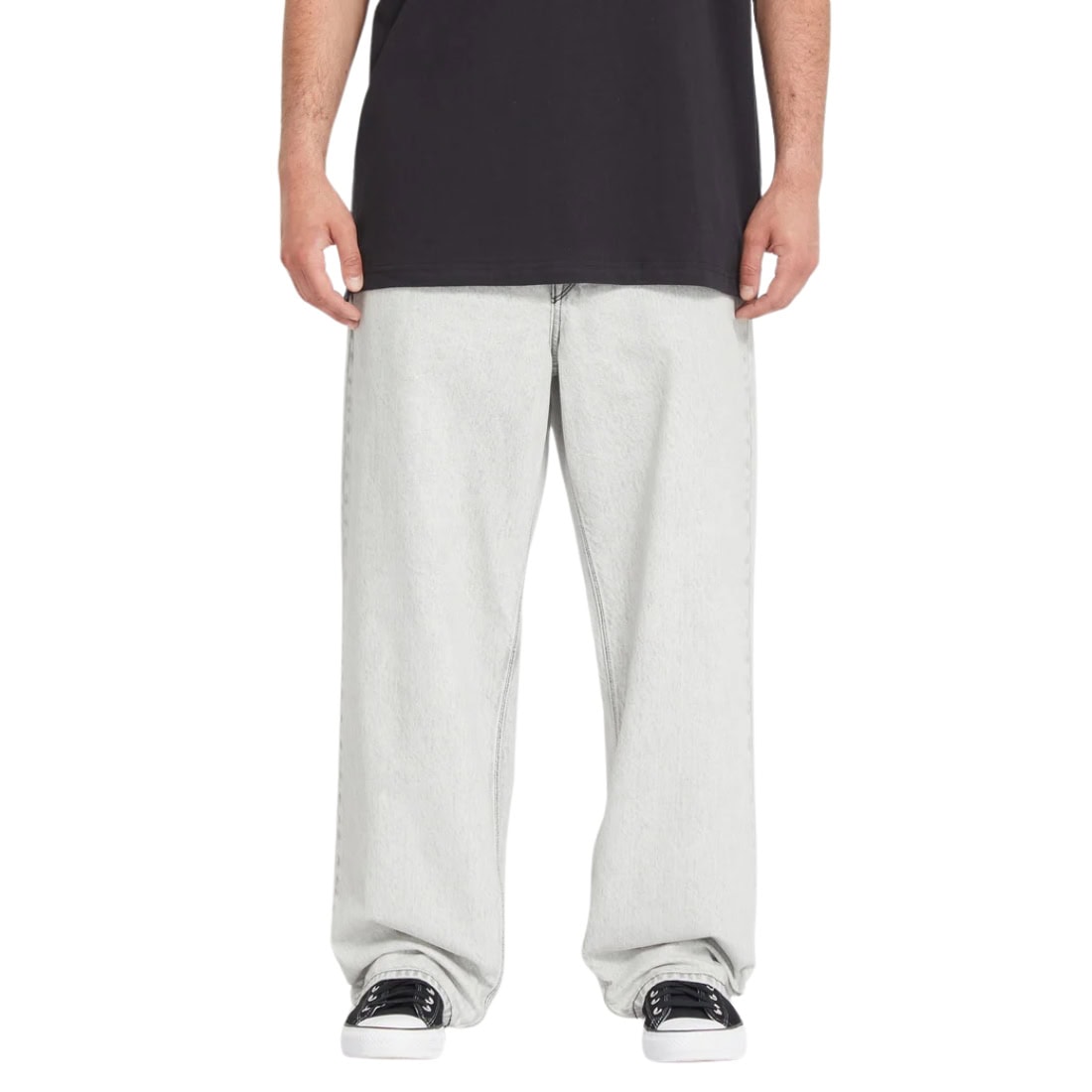 Volcom Billow Denim - Bone - Mens Relaxed/Loose Denim Jeans by Volcom