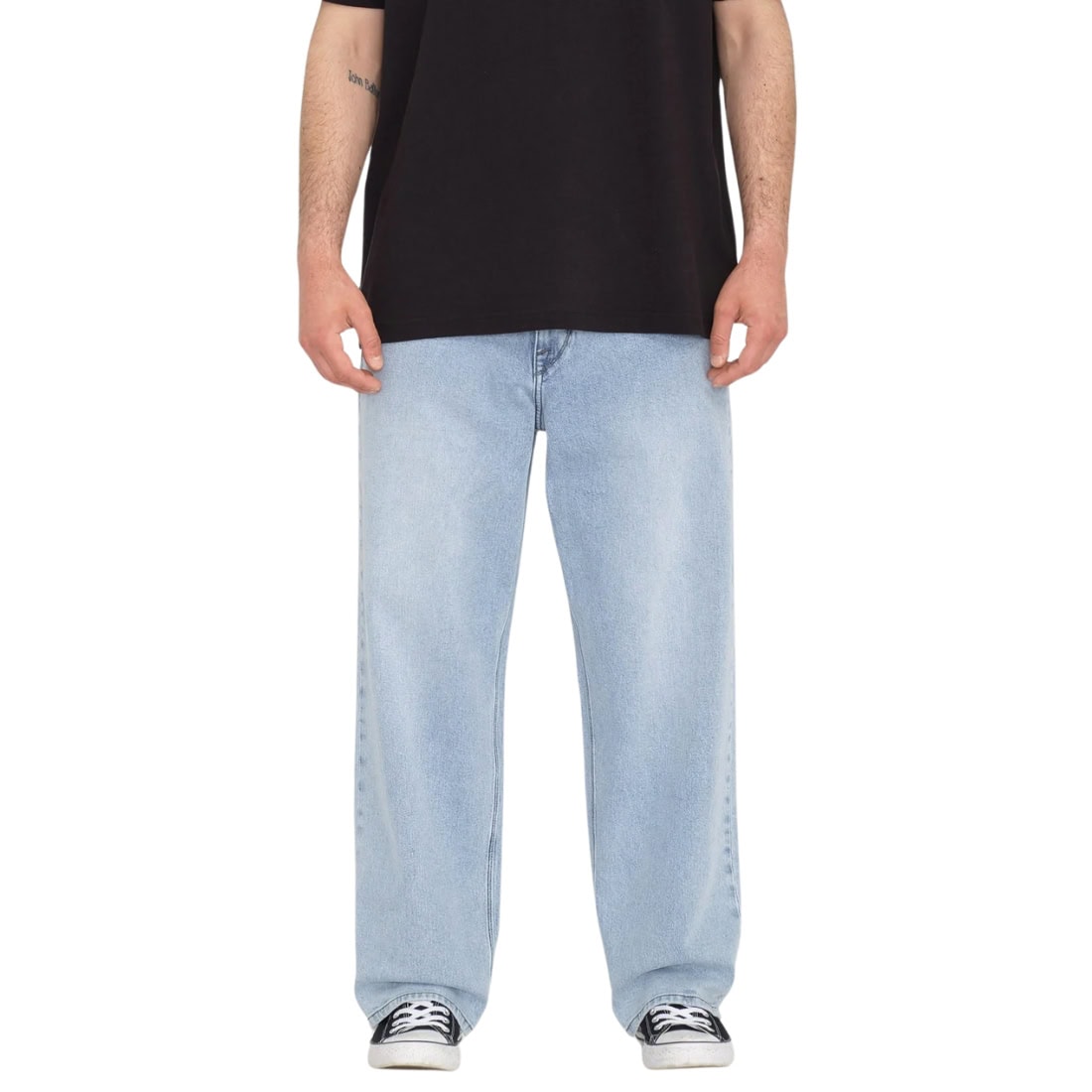 Volcom Billow Denim - Desert Dirt Indigo - Mens Relaxed/Loose Denim Jeans by Volcom