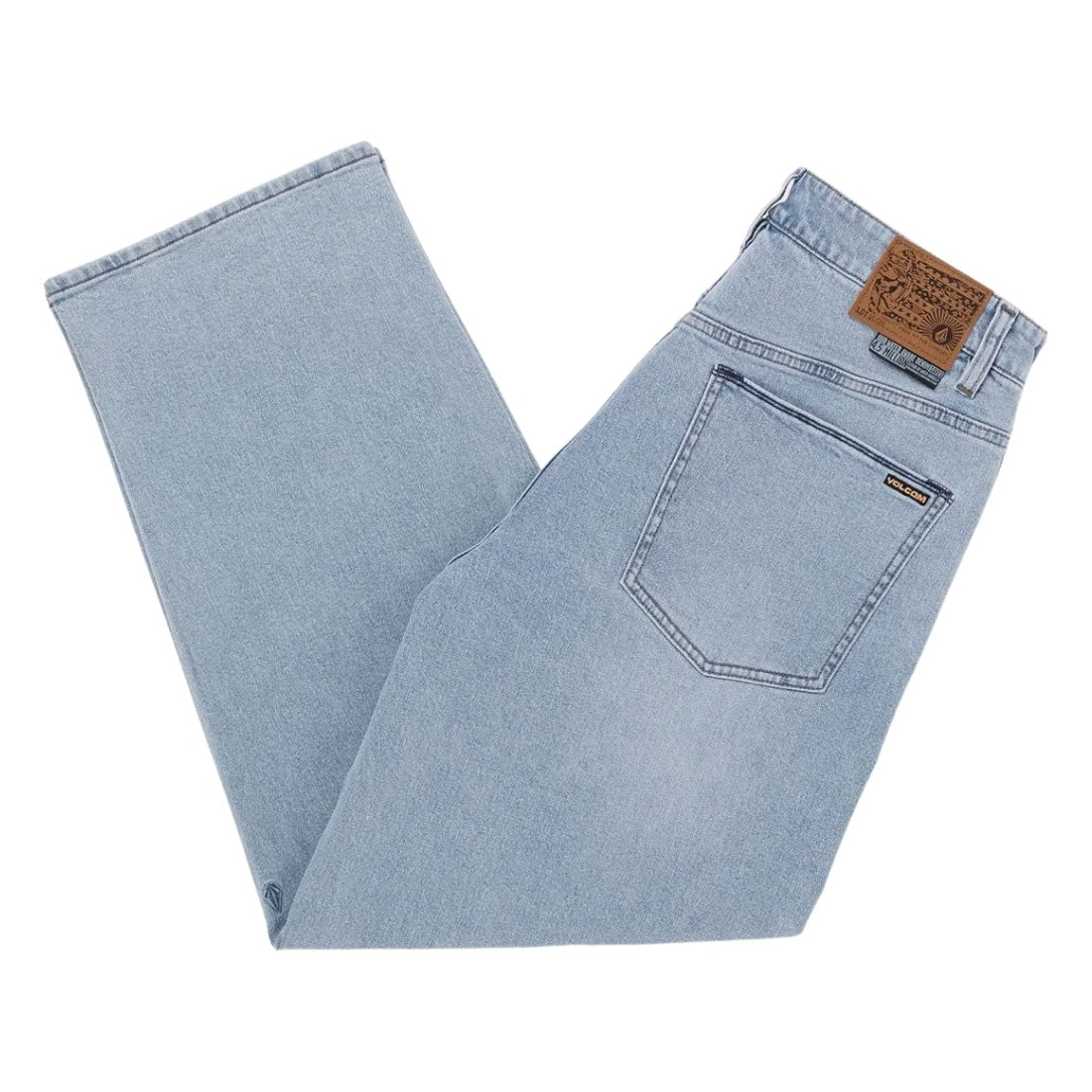 Volcom Billow Denim - Desert Dirt Indigo - Mens Relaxed/Loose Denim Jeans by Volcom