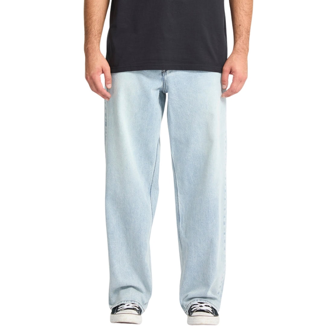 Volcom Billow Denim - Desert Dirt Indigo SP26 - Mens Relaxed/Loose Denim Jeans by Volcom