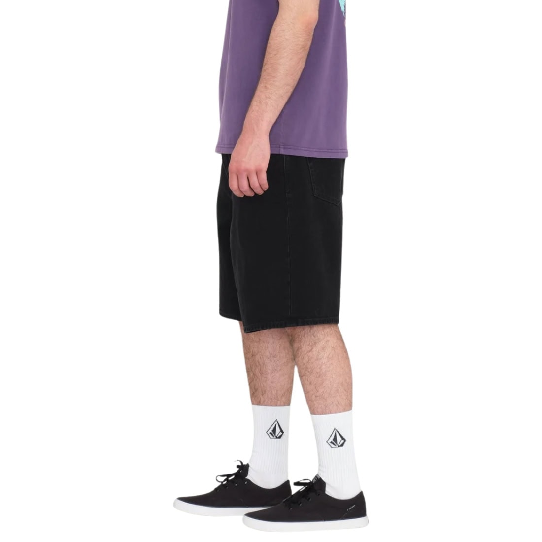 Volcom Billow Denim Short - Black - Mens Denim Shorts by Volcom