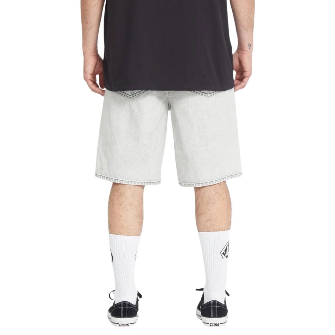 Volcom Billow Denim Shorts - Bone - Mens Denim Shorts by Volcom