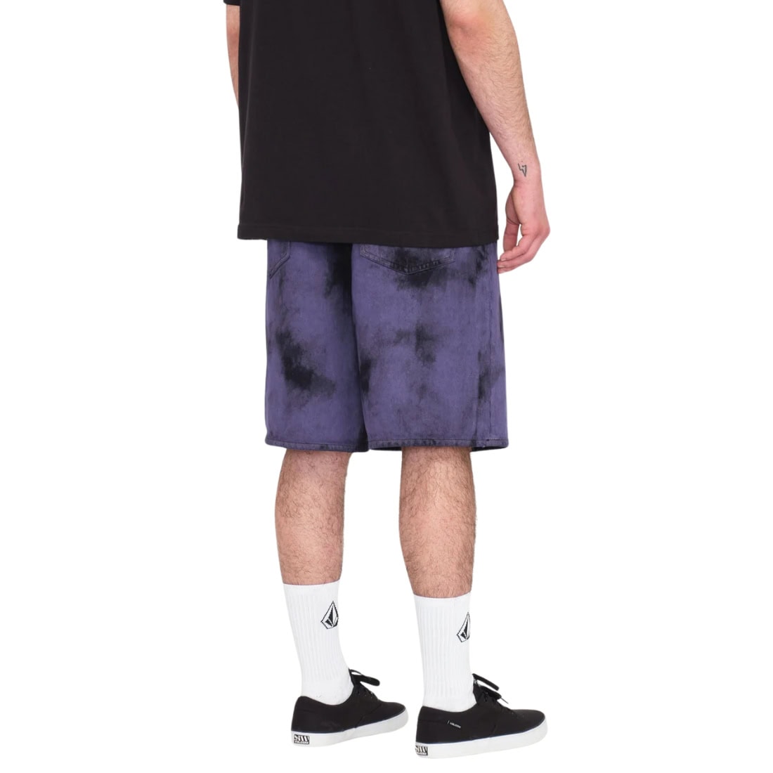 Volcom Billow Denim Shorts - Deep Purple