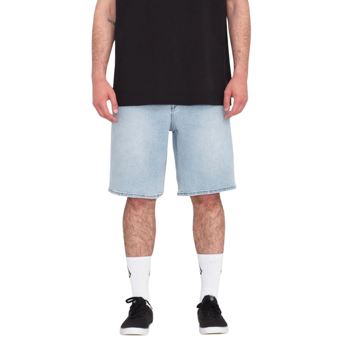 Volcom Billow Denim Shorts - Desert Dirt Indigo - Mens Denim Shorts by Volcom