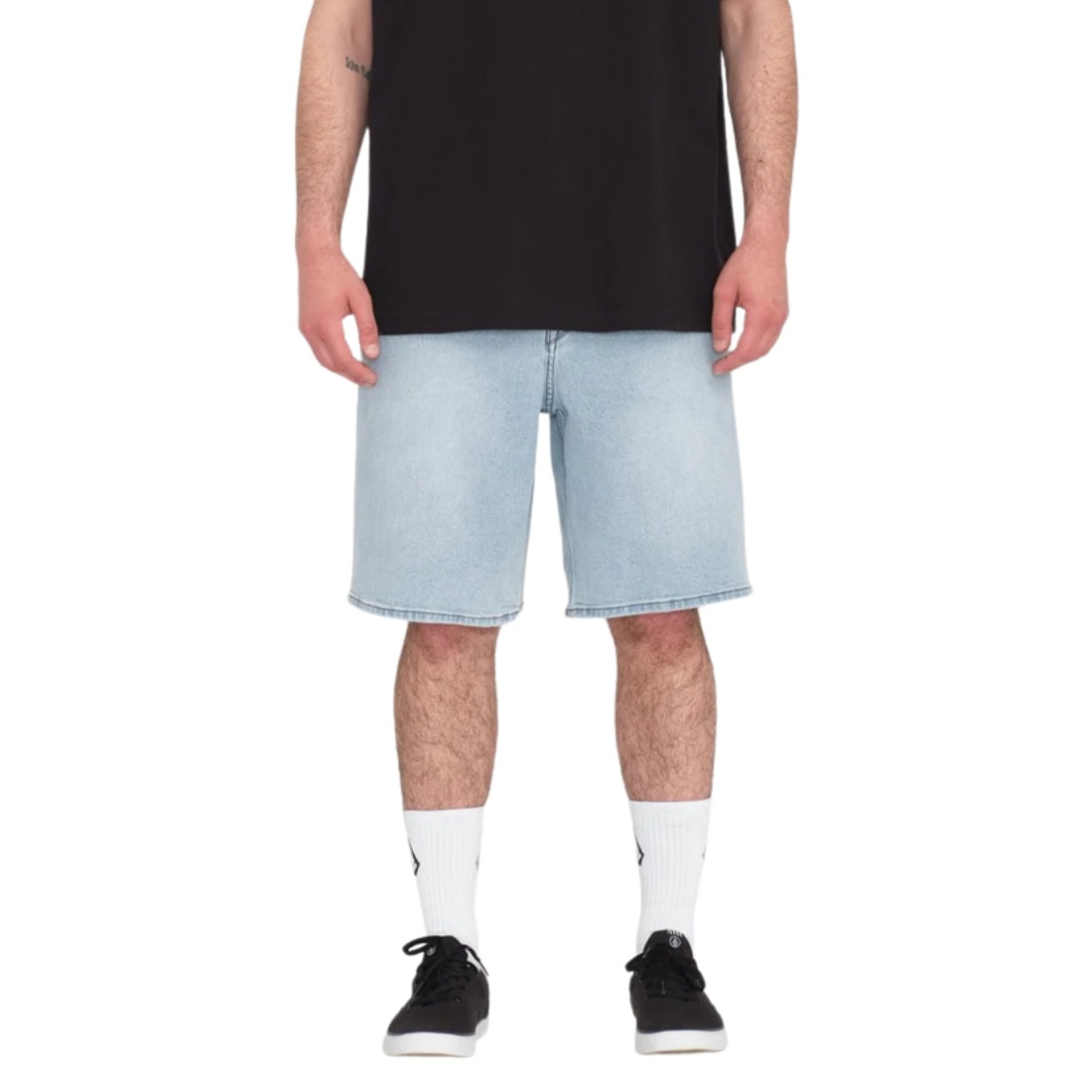 Volcom Billow Denim Shorts - Desert Dirt Indigo SP26 - Mens Denim Shorts by Volcom