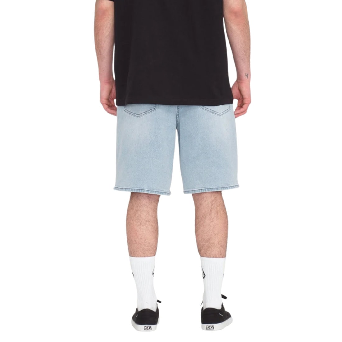 Volcom Billow Denim Shorts - Desert Dirt Indigo SP26 - Mens Denim Shorts by Volcom