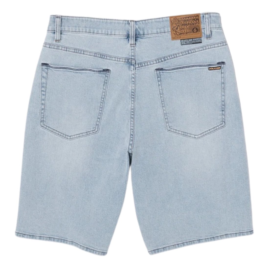 Volcom Billow Denim Shorts - Desert Dirt Indigo SP26 - Mens Denim Shorts by Volcom