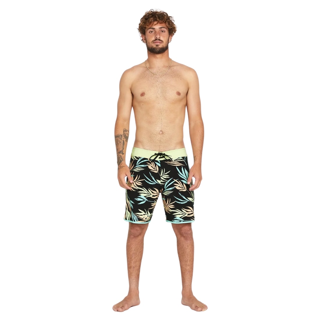 Volcom Bleeding Leaf Mod 18" Boardshorts - Black - Mens Boardshorts by Volcom