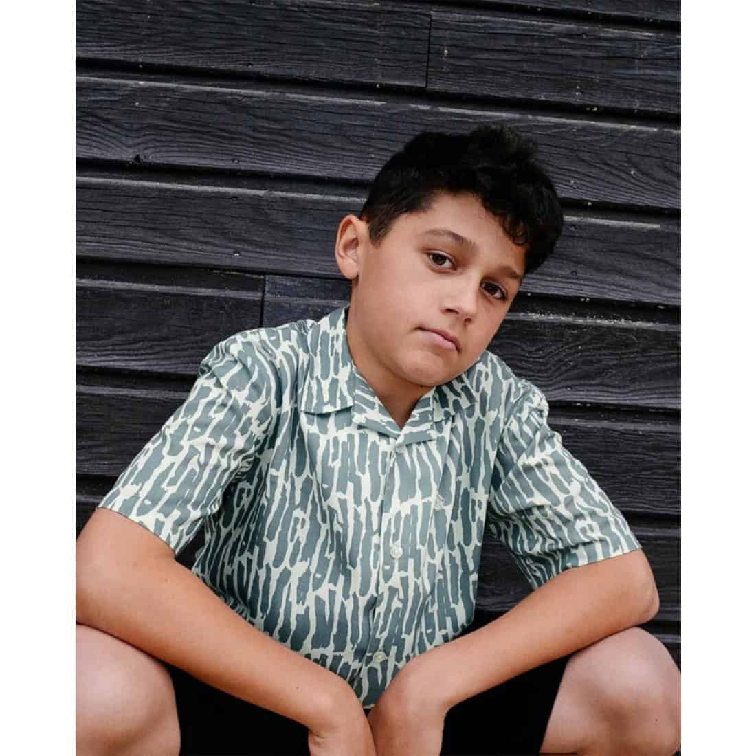 Volcom Boys Boldstone Short Sleeve Shirt - Tradewinds - Boys Casual Shirt by Volcom