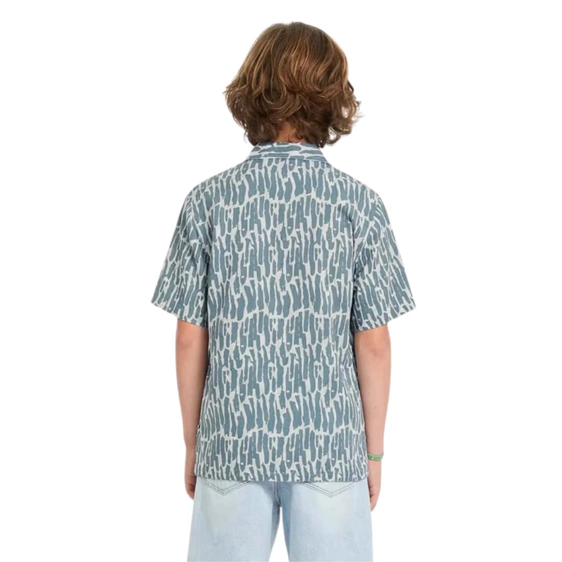Volcom Boys Boldstone Short Sleeve Shirt - Tradewinds - Boys Casual Shirt by Volcom