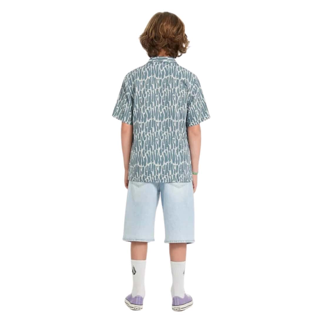 Volcom Boys Boldstone Short Sleeve Shirt - Tradewinds - Boys Casual Shirt by Volcom