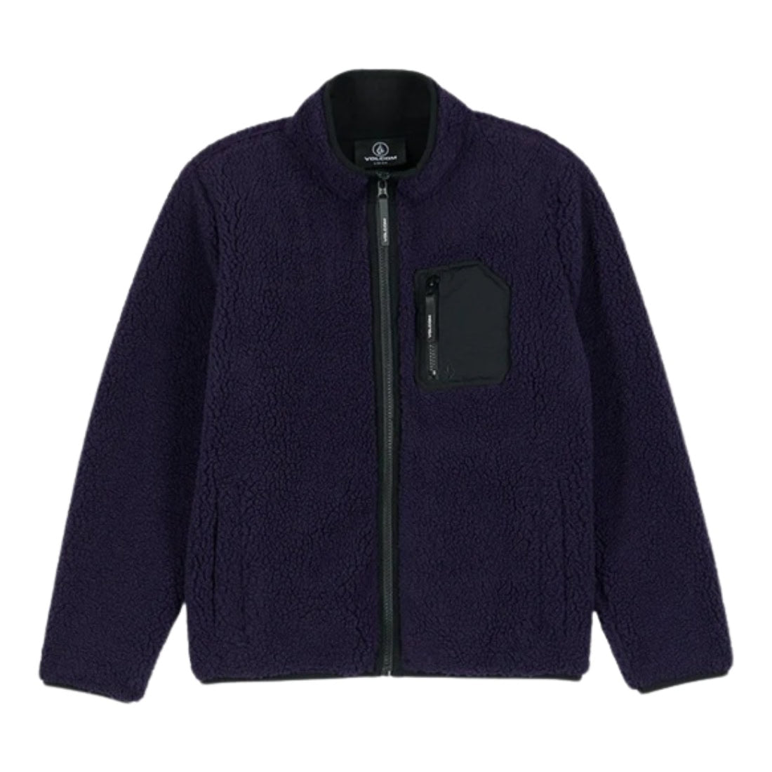 Volcom Boys Muzzer Fuzzar Zip - Dark Purple - Boys Zip Up Hoodie by Volcom
