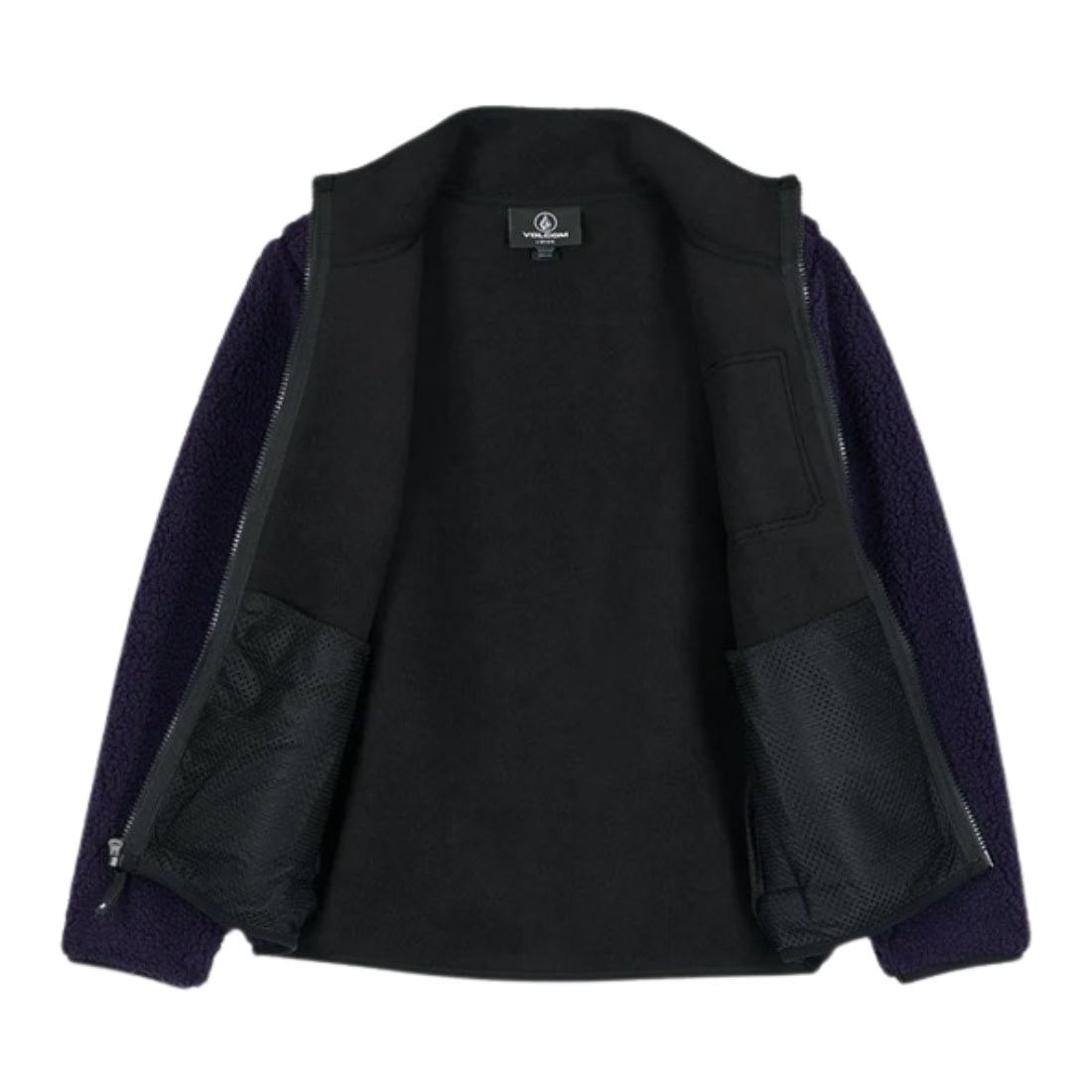 Volcom Boys Muzzer Fuzzar Zip - Dark Purple - Boys Zip Up Hoodie by Volcom