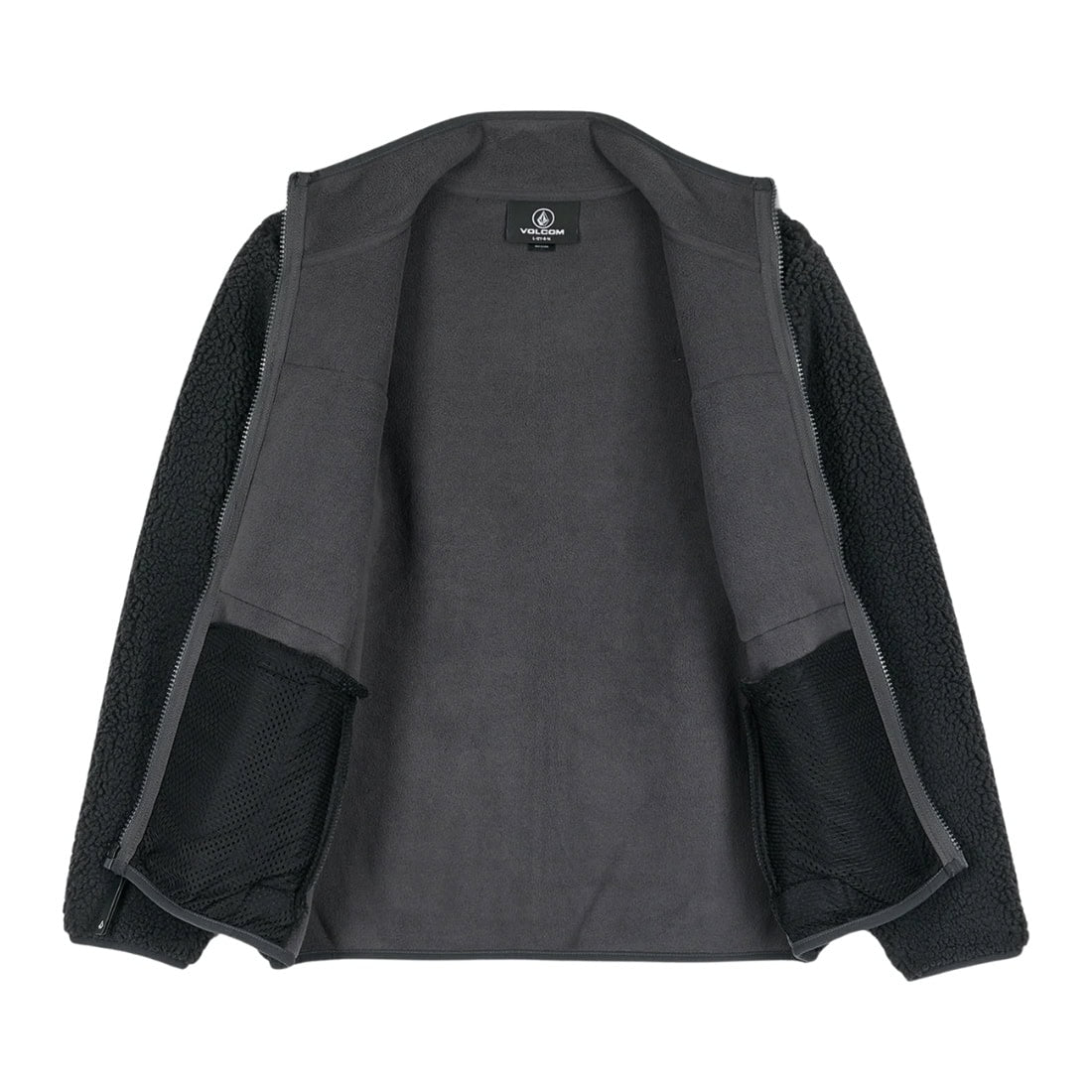 Volcom Boys Storm Stone Zip Fleece - Asphalt Black - Boys Zip Up Hoodie by Volcom