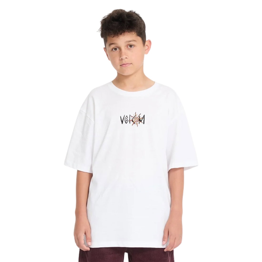 Volcom Boys Sunfish Kids T-Shirt - White - Boys Skate Brand T-Shirt by Volcom