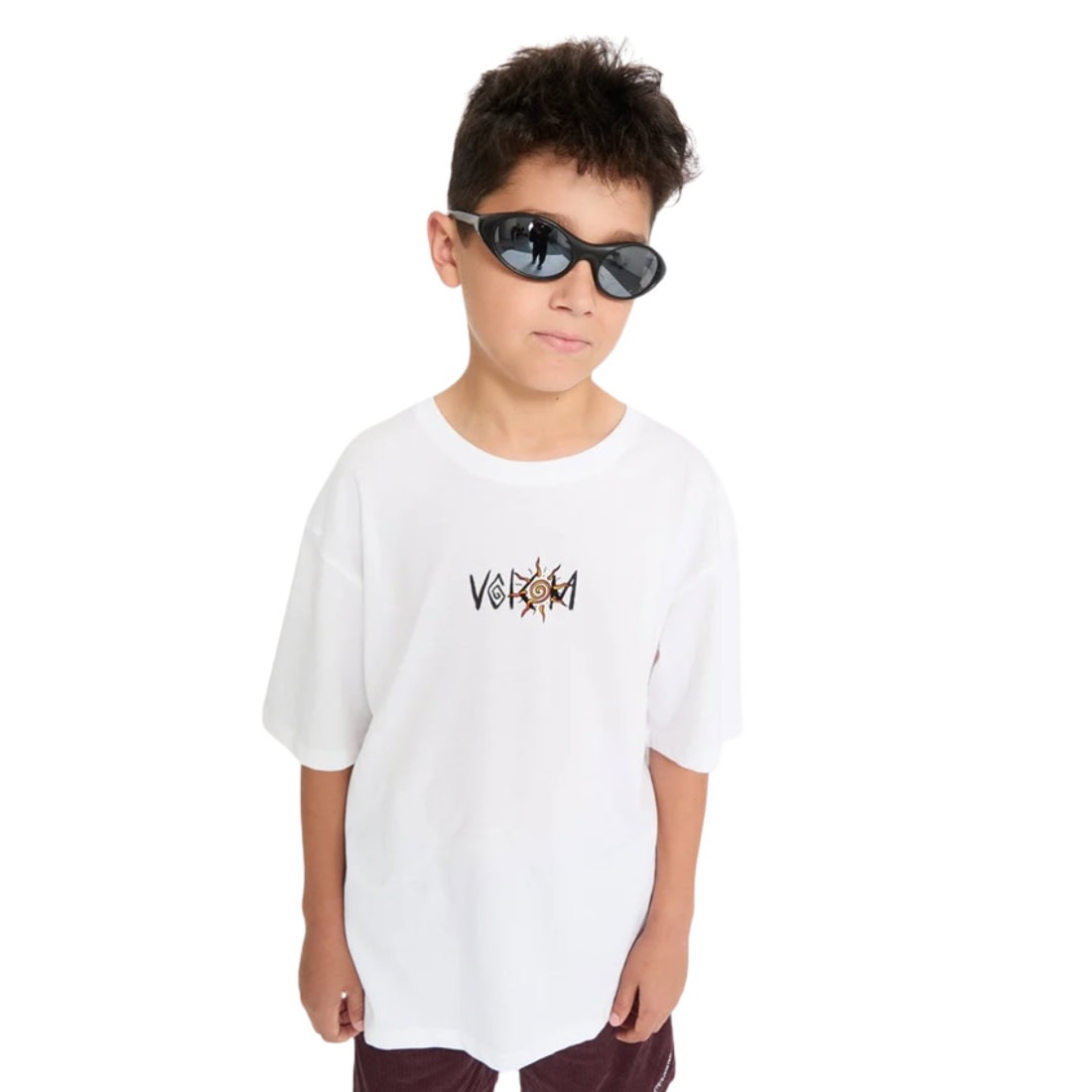 Volcom Boys Sunfish Kids T-Shirt - White - Boys Skate Brand T-Shirt by Volcom