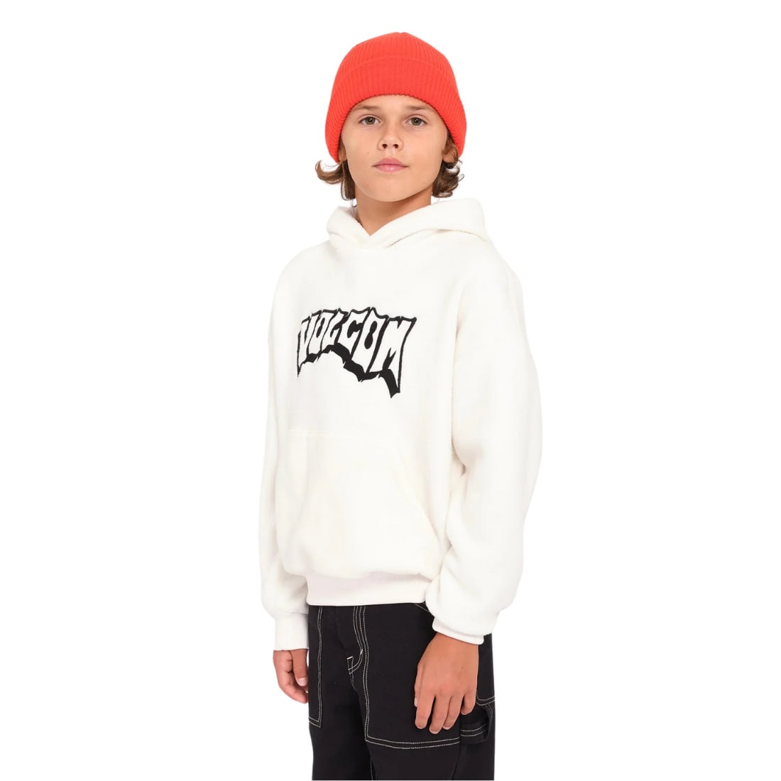 Volcom Boys Tookool Hoodie - Dirty White - Boys Pullover Hoodie by Volcom