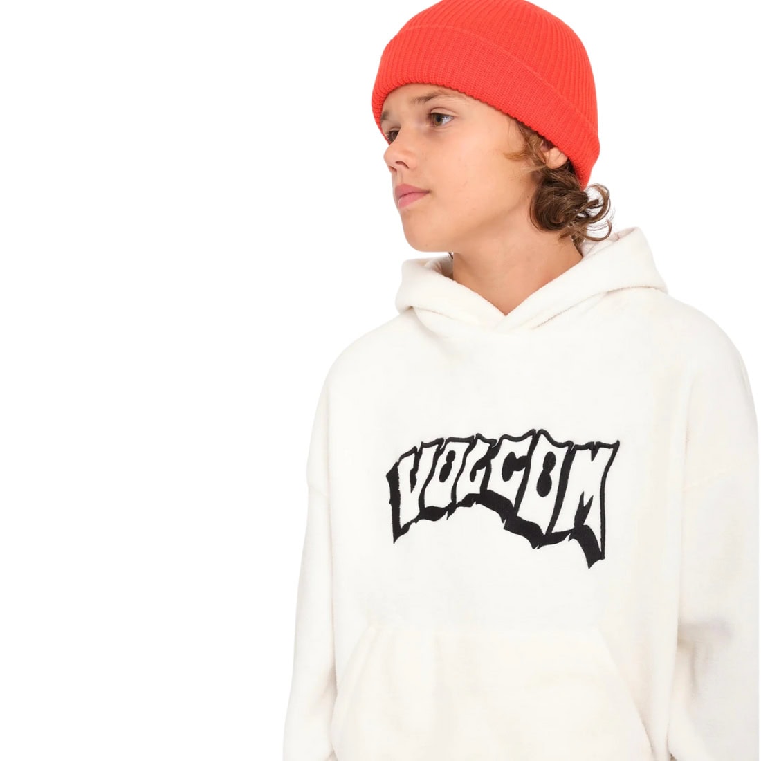 Volcom Boys Tookool Hoodie - Dirty White - Boys Pullover Hoodie by Volcom